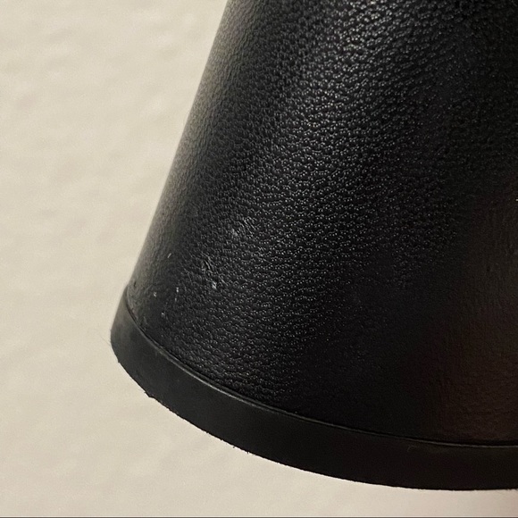 GUCCI Julie princetown gold horsebit black leather slip on chunky heel mules - Picture 7 of 10